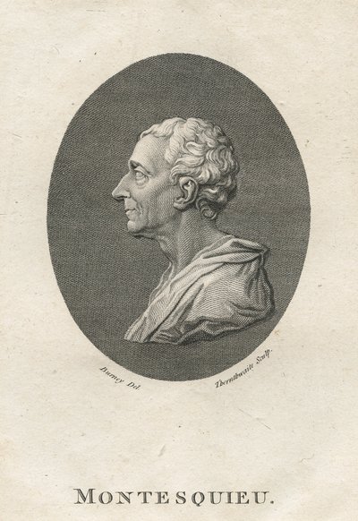 Charles Louis de Secondat, Baron de Montesquieu (1689-1755) door English School